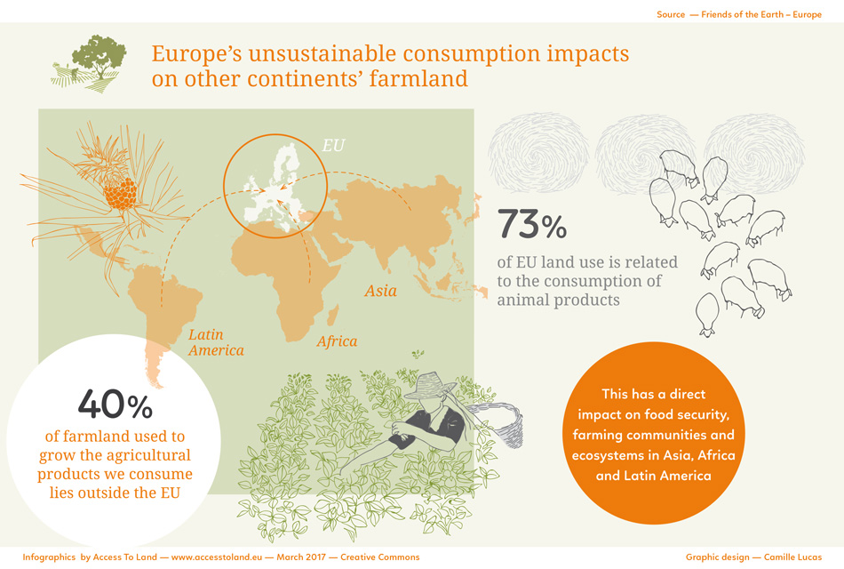 Info 4: EU consumption impacts on other continents’ farmland