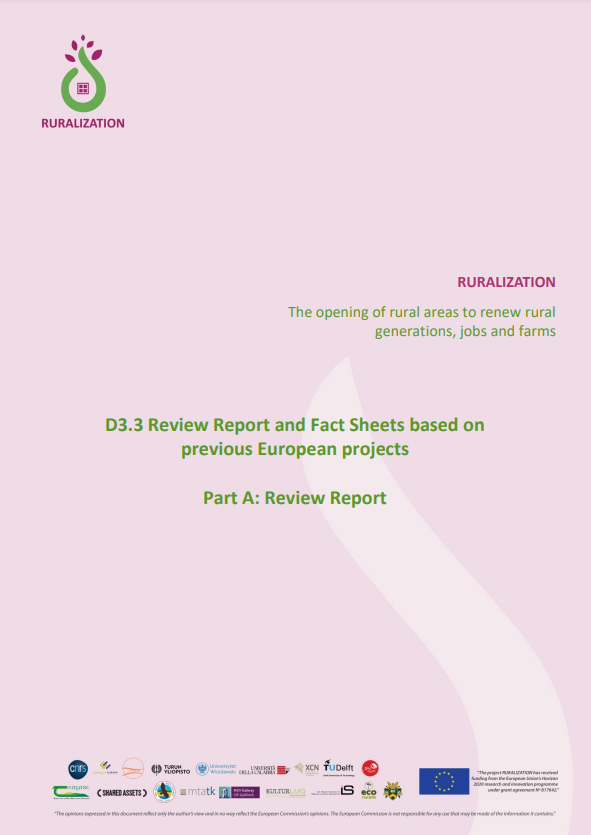 D3.3 Review Report and Fact Sheets based on previous European projects. Part A Review Report and Part B Fact Sheets