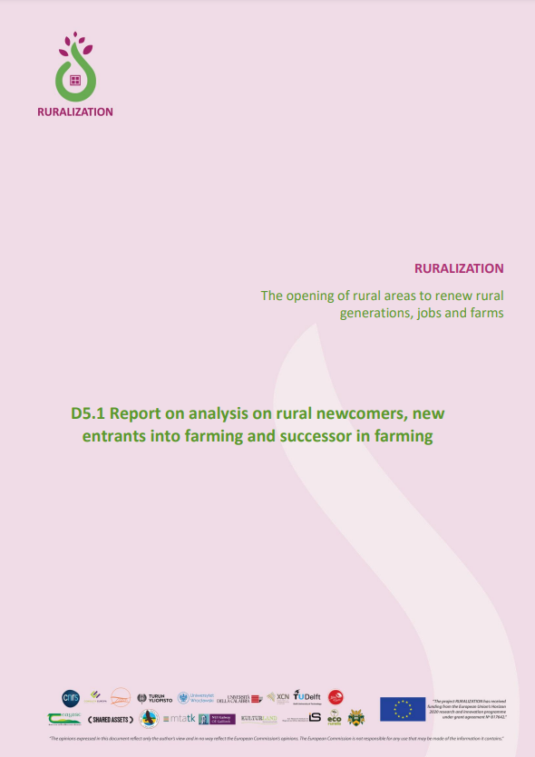 D5.1 Report on analysis on rural newcomers, new entrants into farming and successor in farming