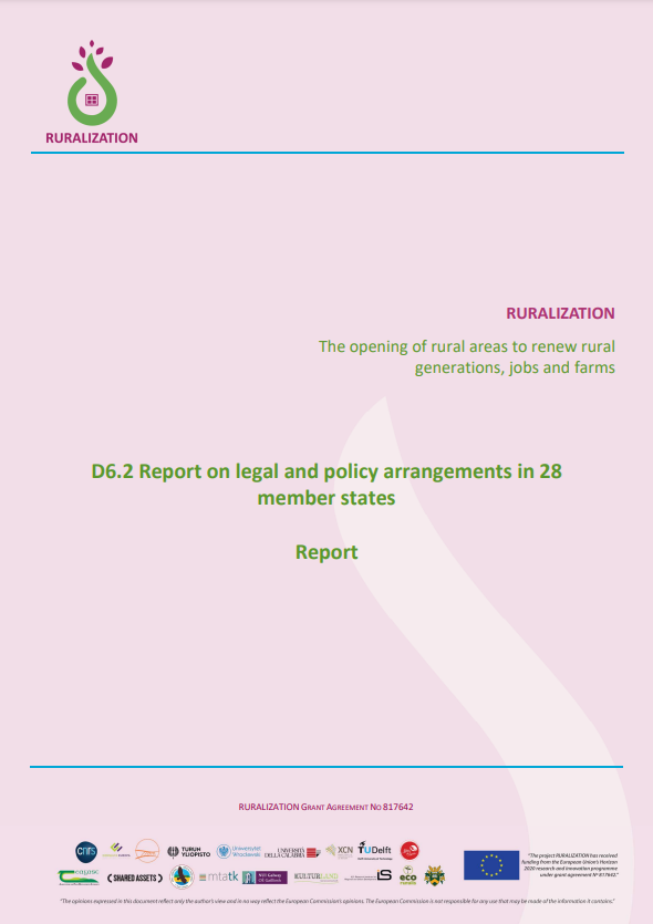 D6.2 Report on legal and policy arrangements in 28 member states Report