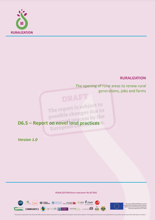 D6.5 Report on novel land practices