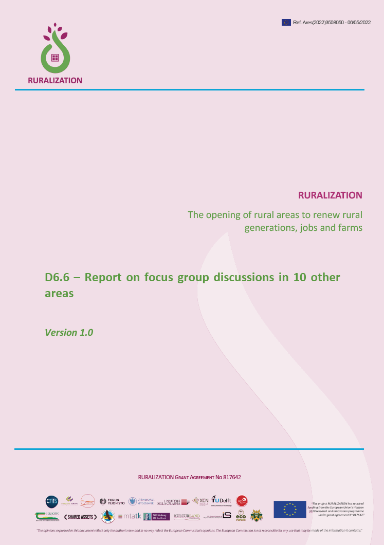 D6.6 Report on focus group discussions in 10 other areas