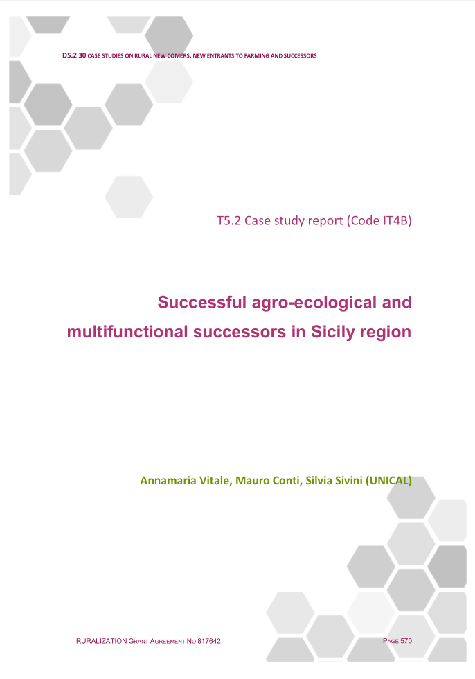 Successful agro-ecological and multifunctional successors in Sicily Region (IT4B)